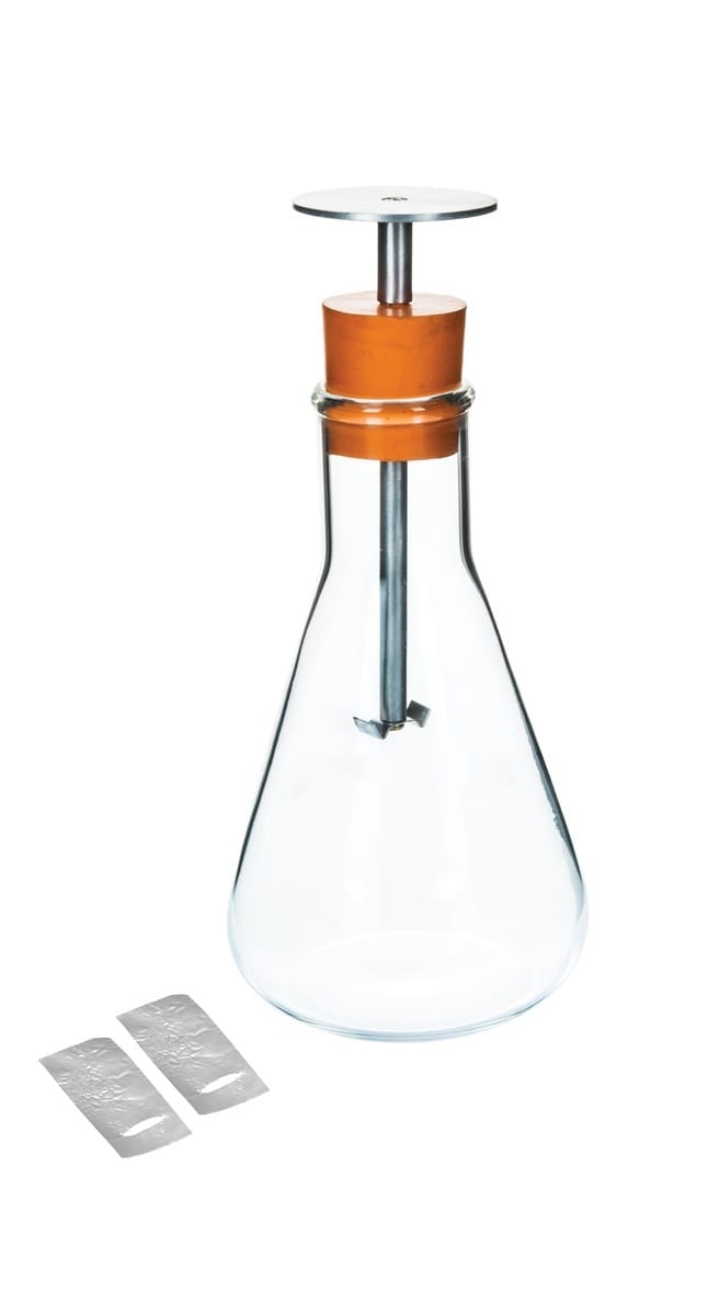 Electroscope Flask with Aluminum Leaf