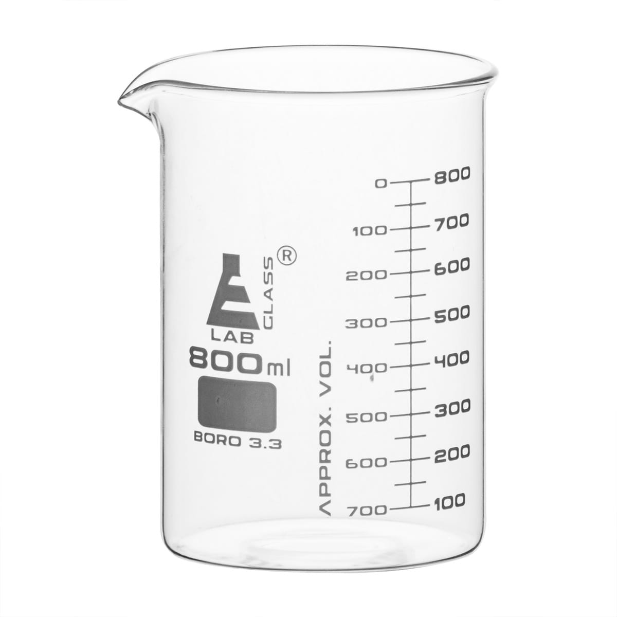Eisco LabGlass™ Low Form Glass Beakers, ASTM