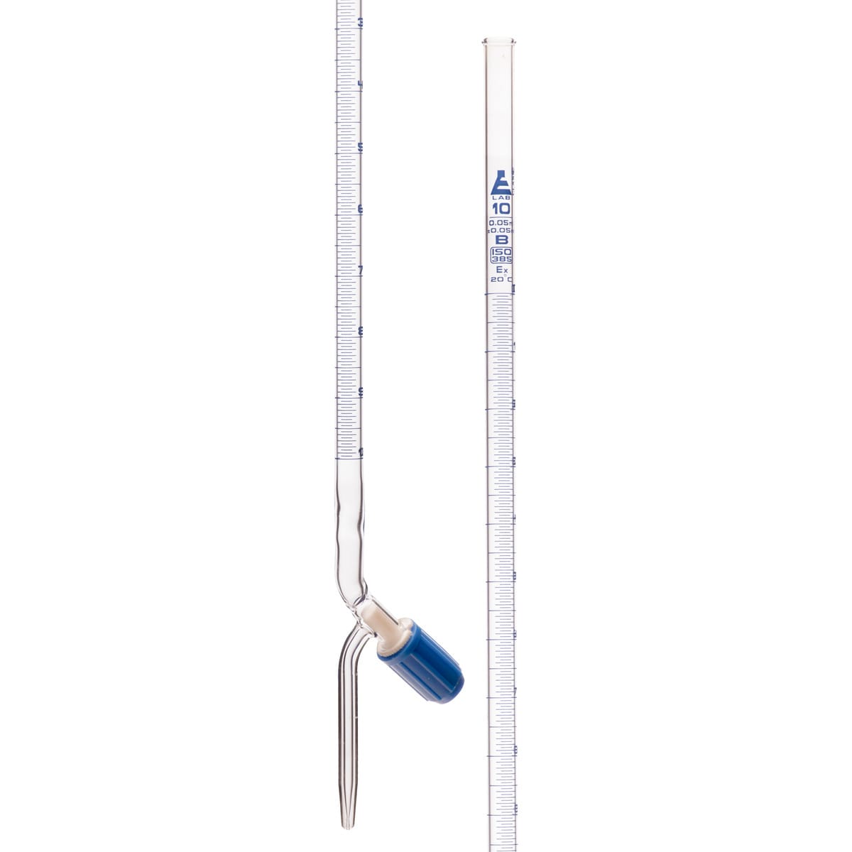 Eisco Glass Burettes with PTFE Needle Valve Stopcock