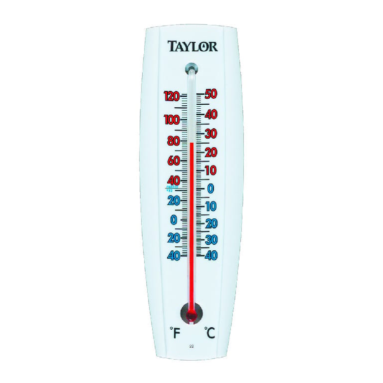 Red Liquid Filled Wall Thermometer