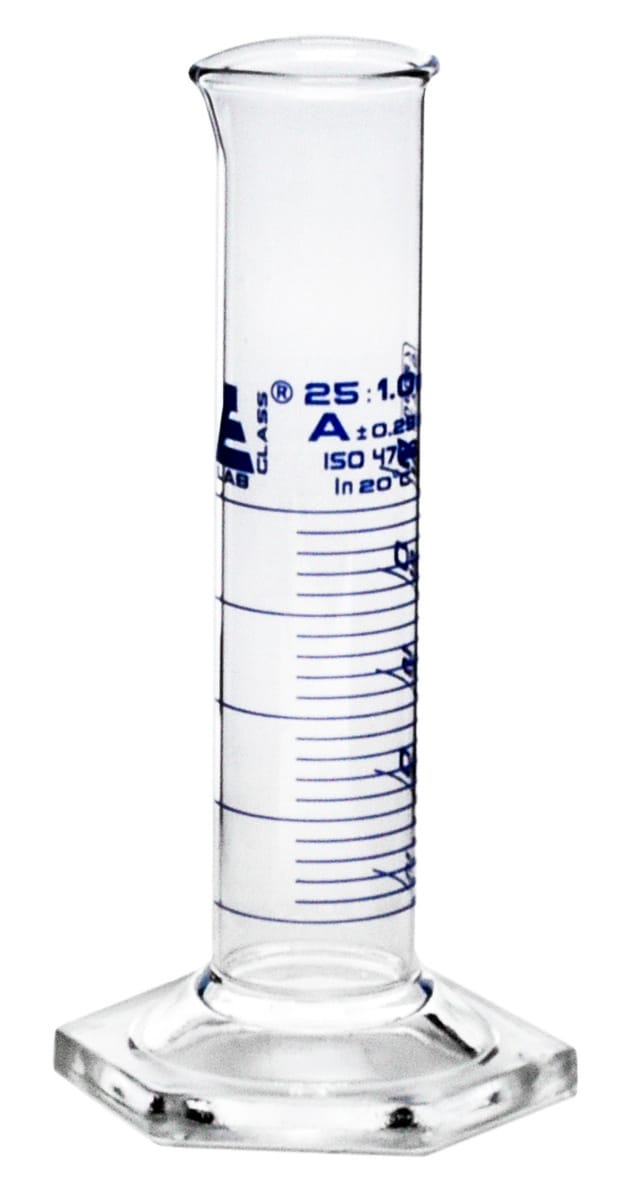 Eisco Glass Graduated Cylinders, Squat Form