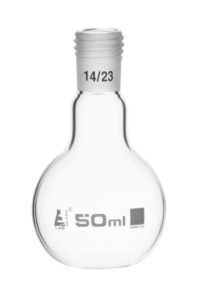 Eisco LabGlass® Boiling Flasks, Flat Bottom with Threaded Joint