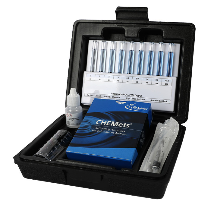 CHEMets® Phosphate, Ortho HR Visual Test Kit (10 to 100 ppm)