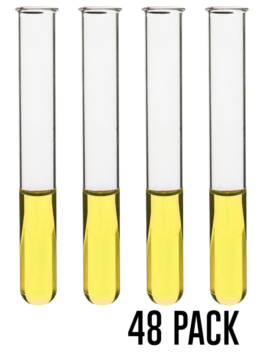 Eisco Light Wall Glass Test Tubes with Beaded Rim
