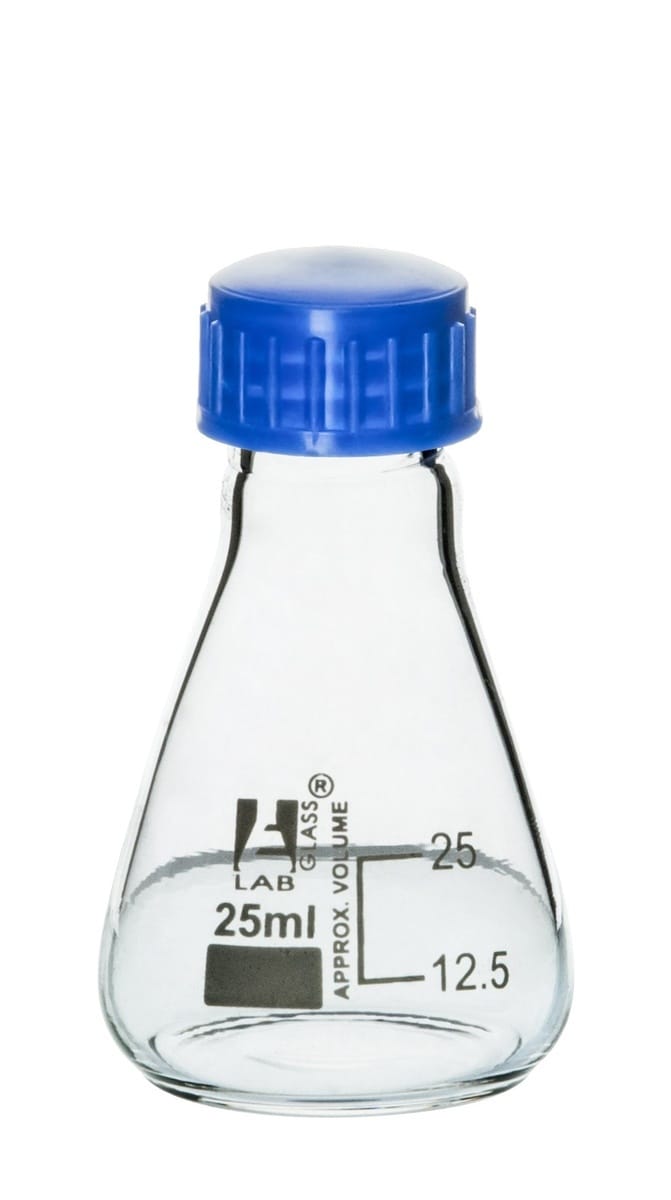 Eisco LabGlass® Erlenmeyer Flasks with Polypropylene Screw Cap