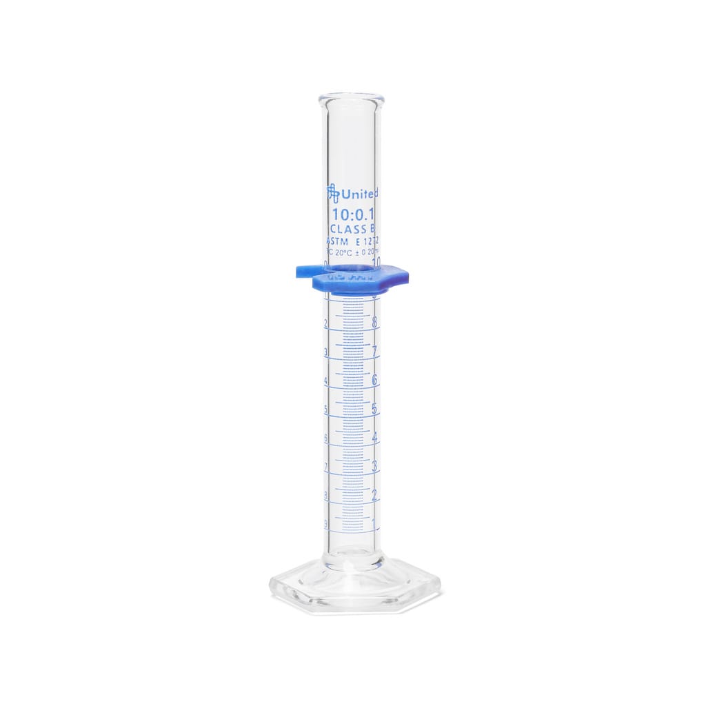 Graduated Cylinders, Double Scale, Borosilicate Glass, Class B