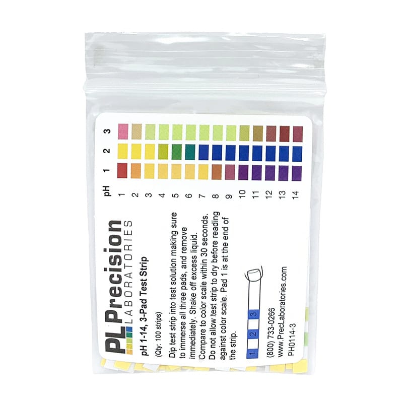 pH Test Strips with Pads