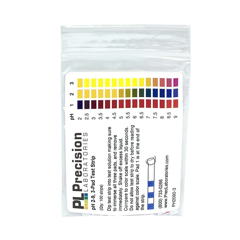 pH Test Strips with Pads