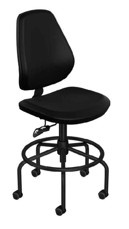 BioFit MVMT™ Tech Classic HD Heavy-Duty Cleanroom Swivel Chairs, ISO 6