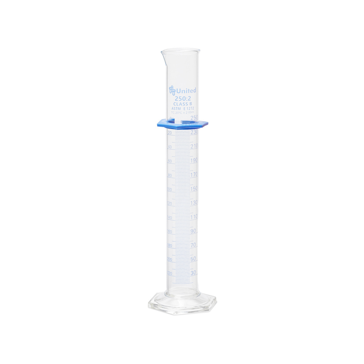 Graduated Cylinders, Double Scale, Borosilicate Glass, Class B