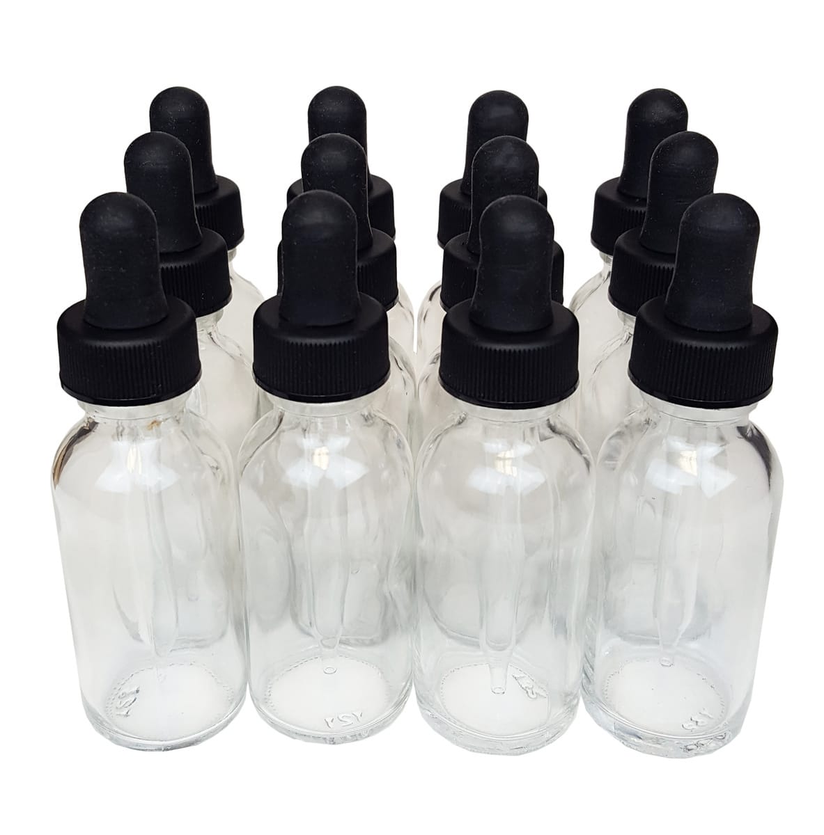 Bottles, Boston Round, Amber / Clear