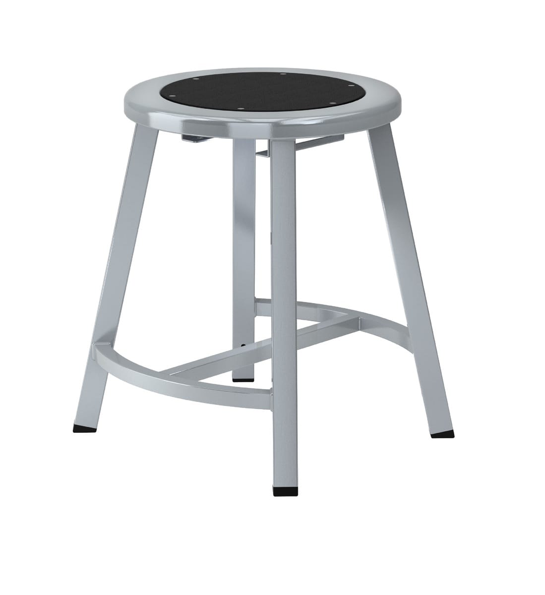 NPS® Titan Stools, Black Steel Seat, Gray Frame