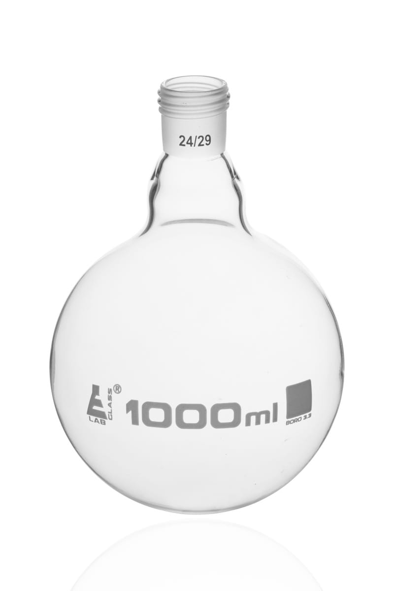 Eisco LabGlass® Boiling Flasks, Round Bottom with Threaded Joint