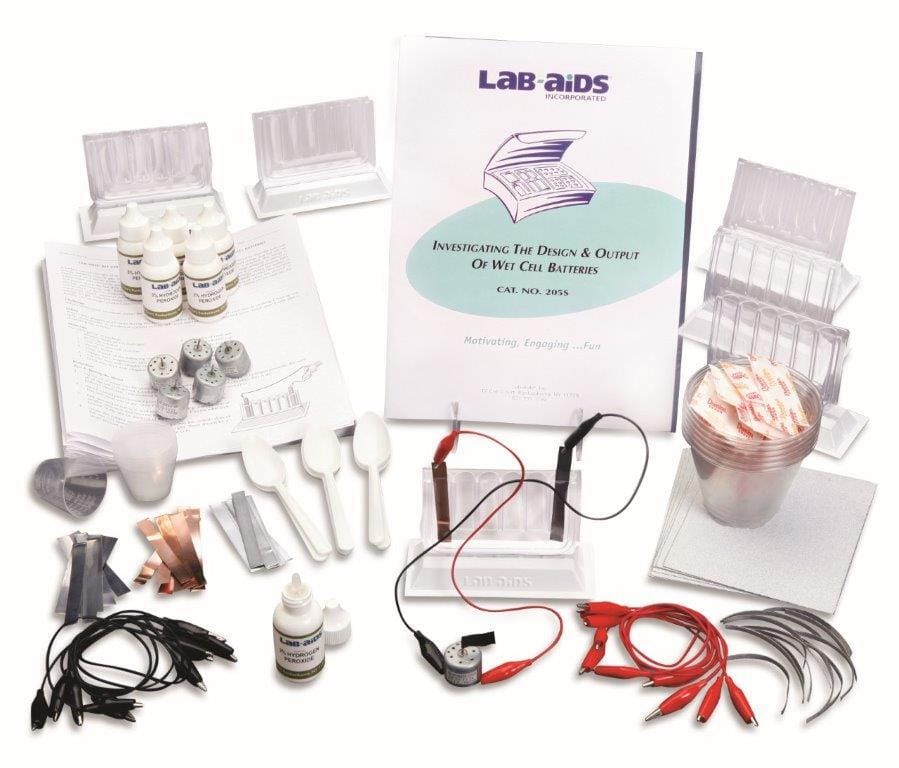 Lab-Aids® Investigating the Design and Output of Wet Cell Batteries Kit