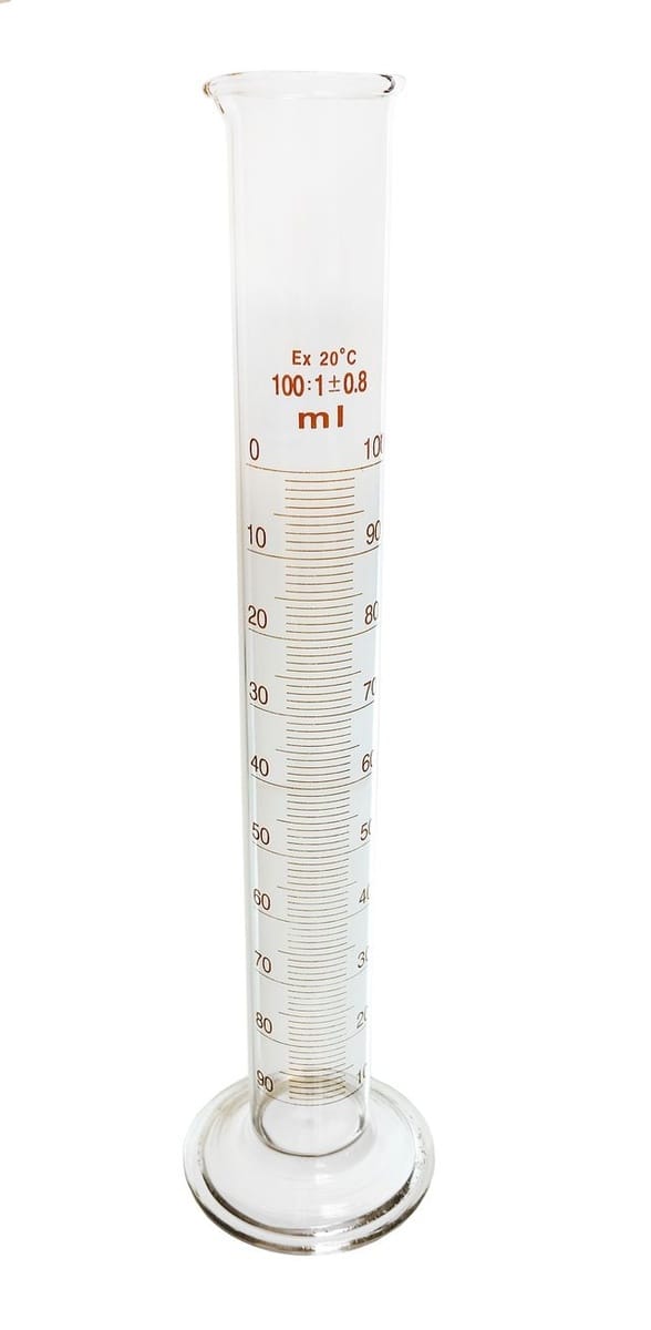Double Graduated Flint Glass Cylinders