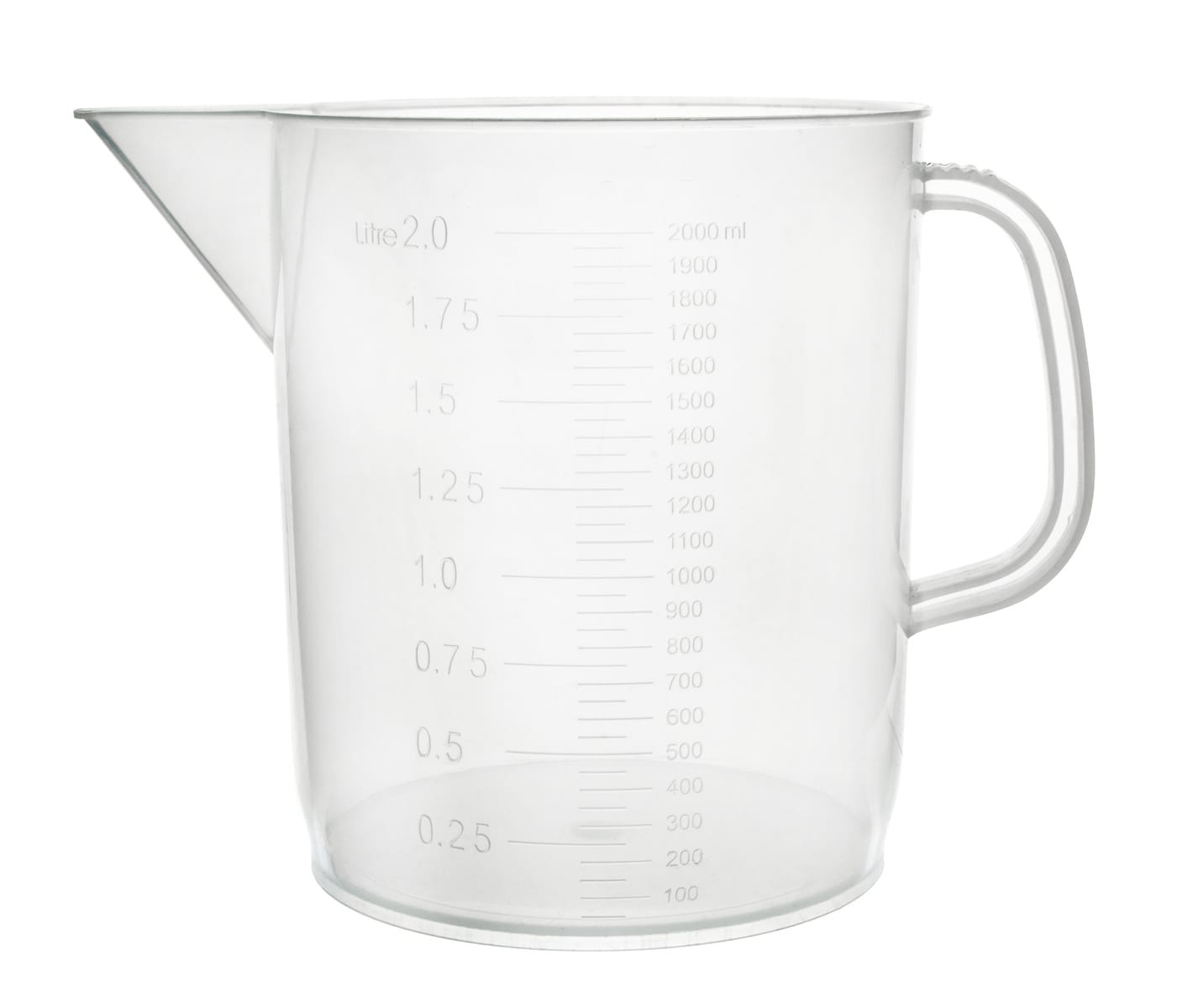 Eisco Plastic Measuring Jugs, Short Form