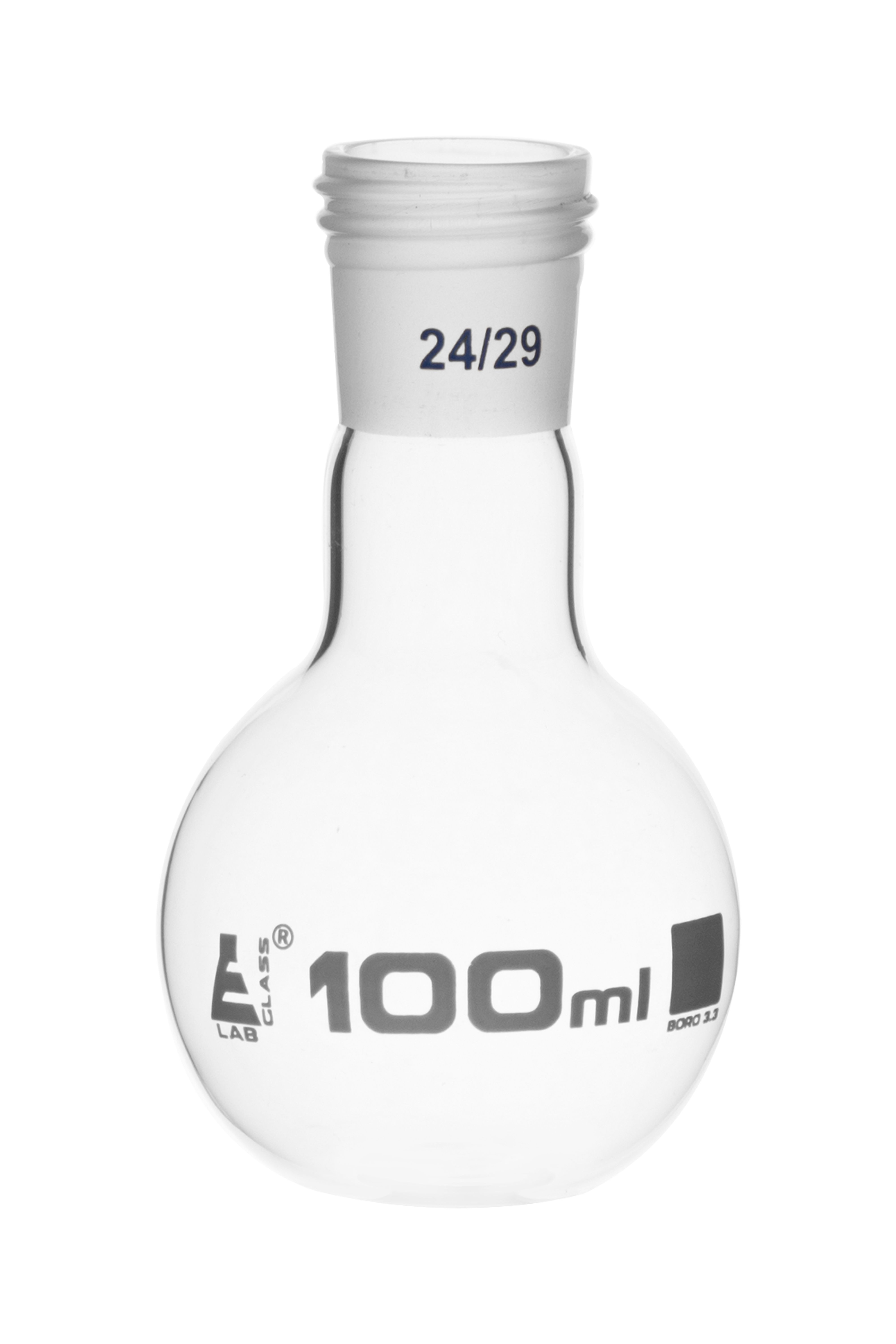 Eisco LabGlass® Boiling Flasks, Flat Bottom with Threaded Joint