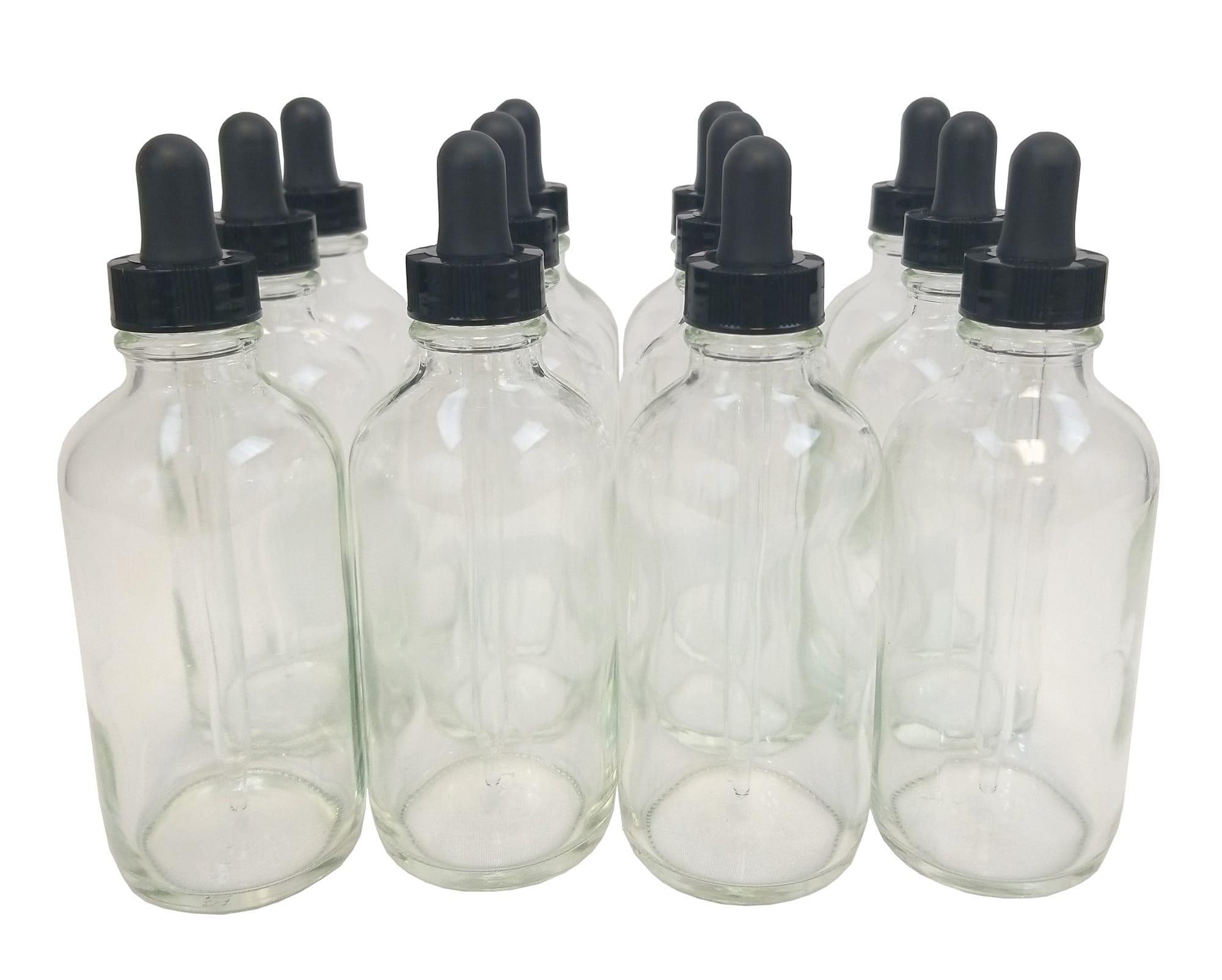 Bottles, Boston Round, Amber / Clear