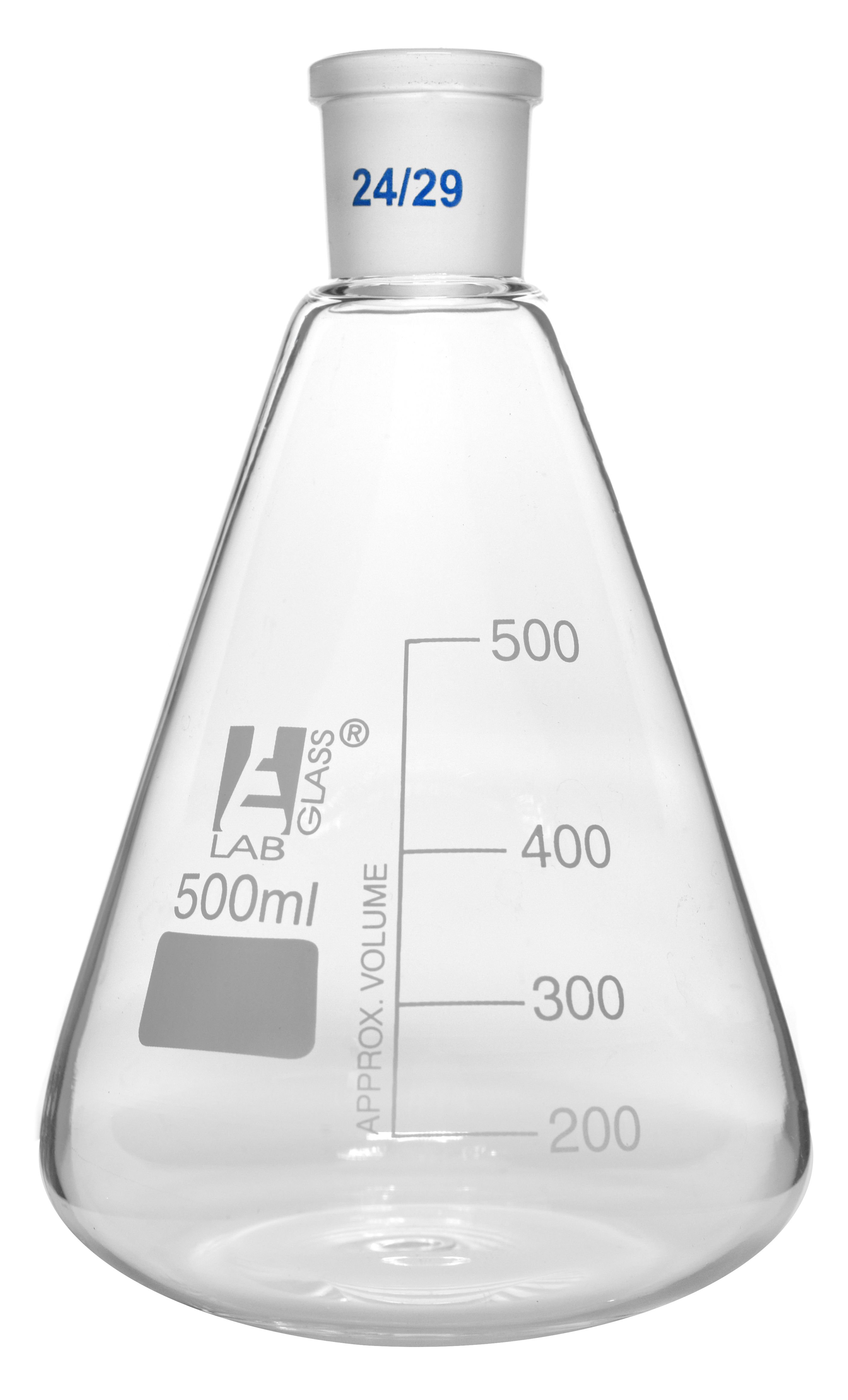 Eisco LabGlass® Erlenmeyer Flasks, Graduated with Ground Joint