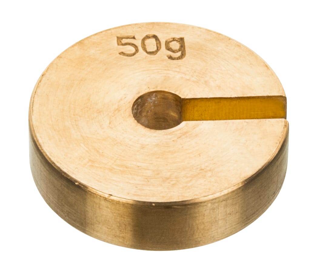 Eisco® Spare/Replacement Brass Weights for Slotted Masses Sets
