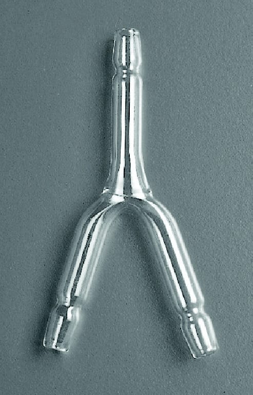 Flint Glass Y-Shaped Connecting Tubes