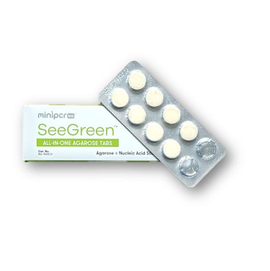 miniPCR® SeeGreen™ All-in-One Agarose Tabs™