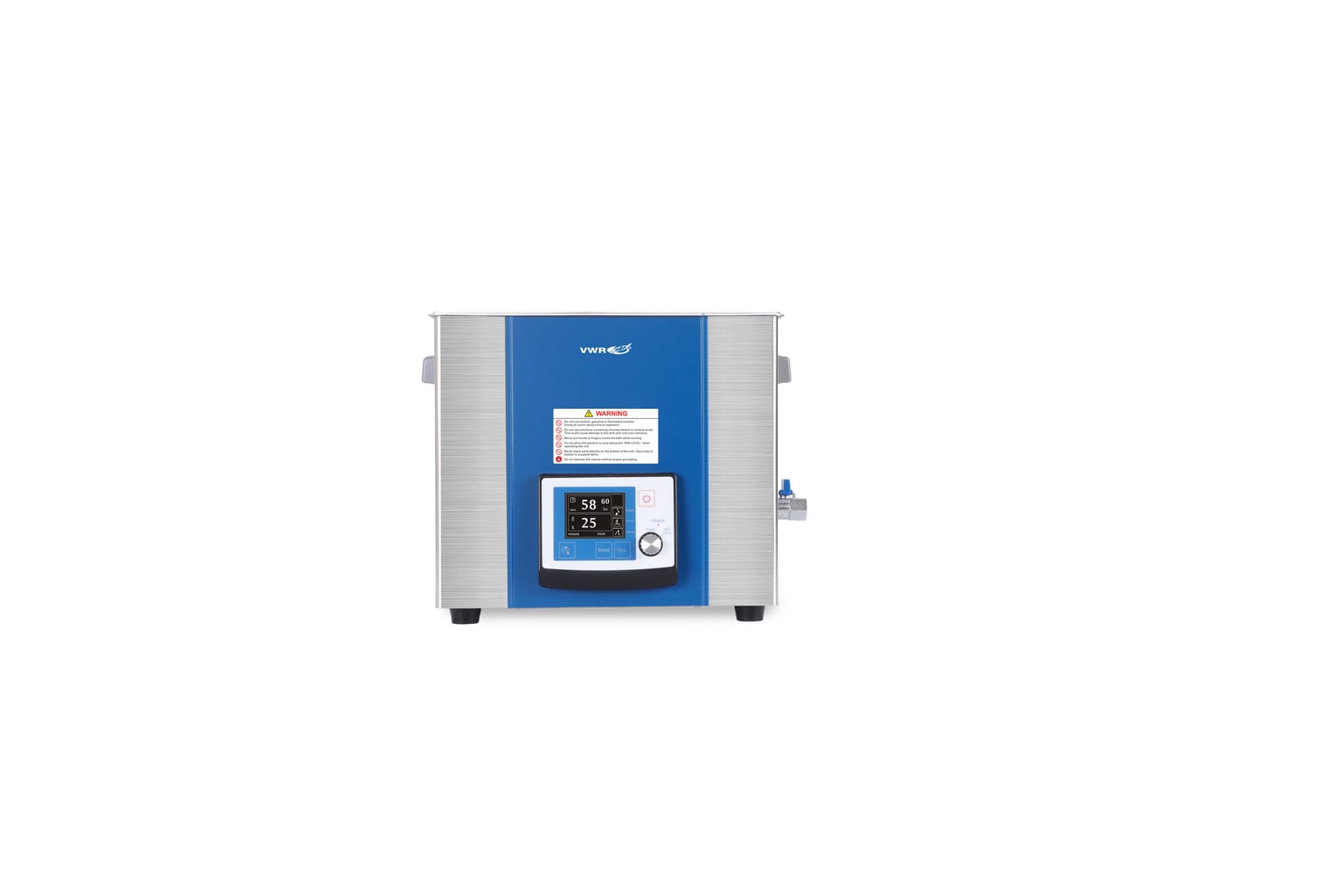 حمام تمیزکننده اولتراسونیک VWR 15L، نمایشگر LCD، دگاز، سوئیپ، حالت پالس 1 * 1 اقلام