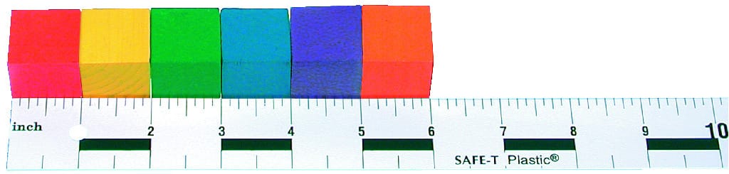 1" Hardwood Color Cubes