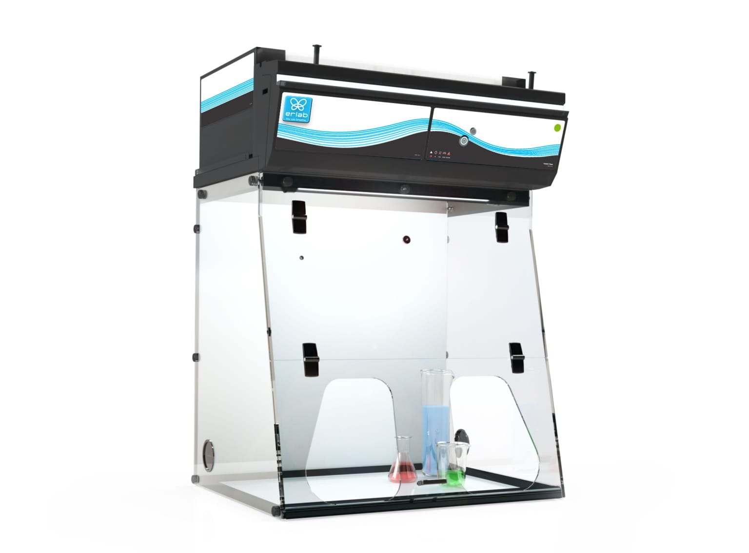 Captair Ductless Filtering Fume Hoods and Powder Weighing Stations, Erlab