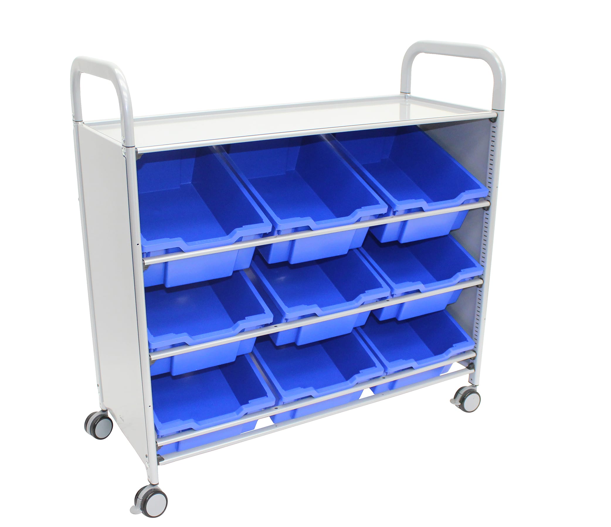 Callero Plus Titled Tray Carts, Gratnells