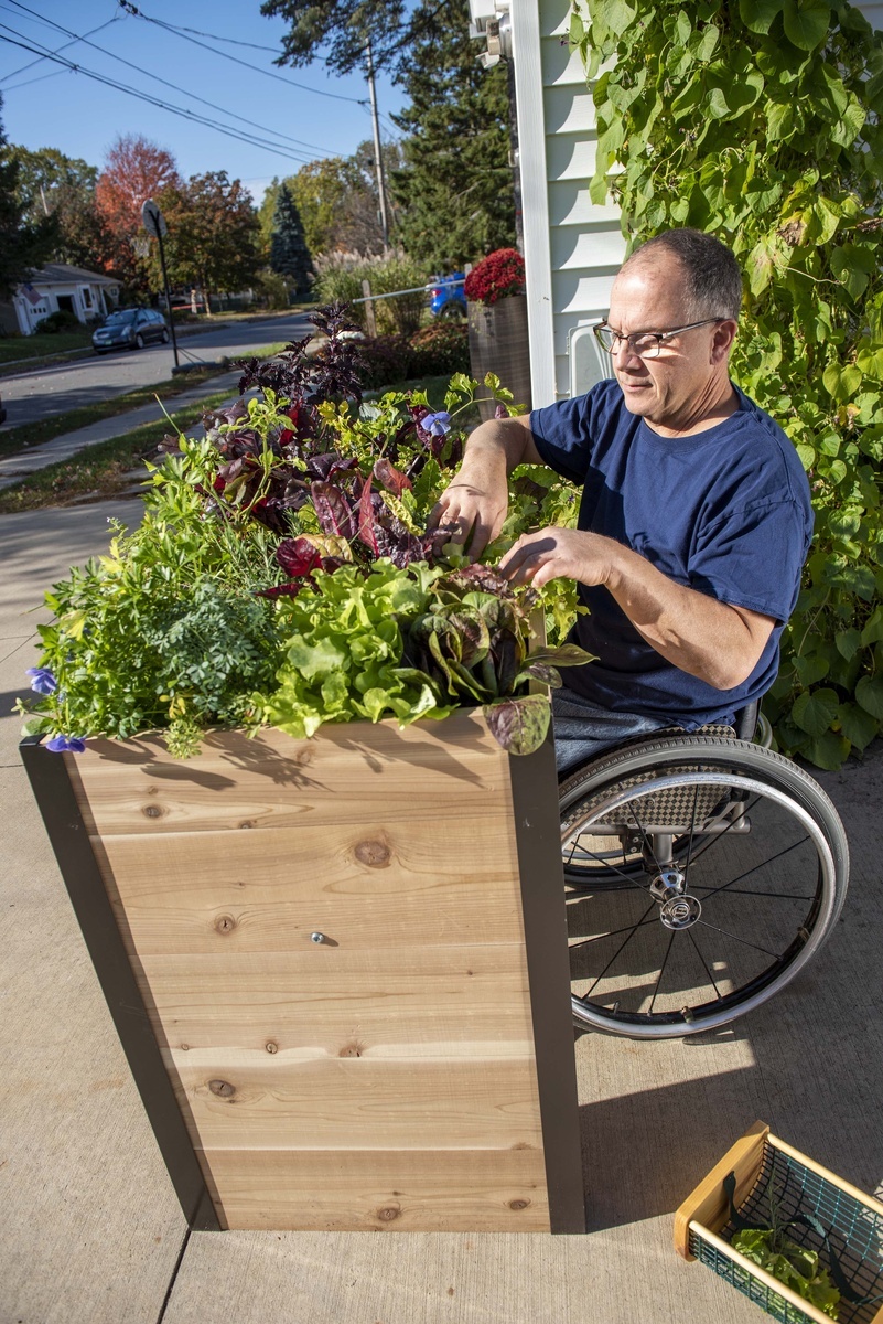 Gardener's Supply Company Wheelchair Accessible Elevated Cedar Garden Bed