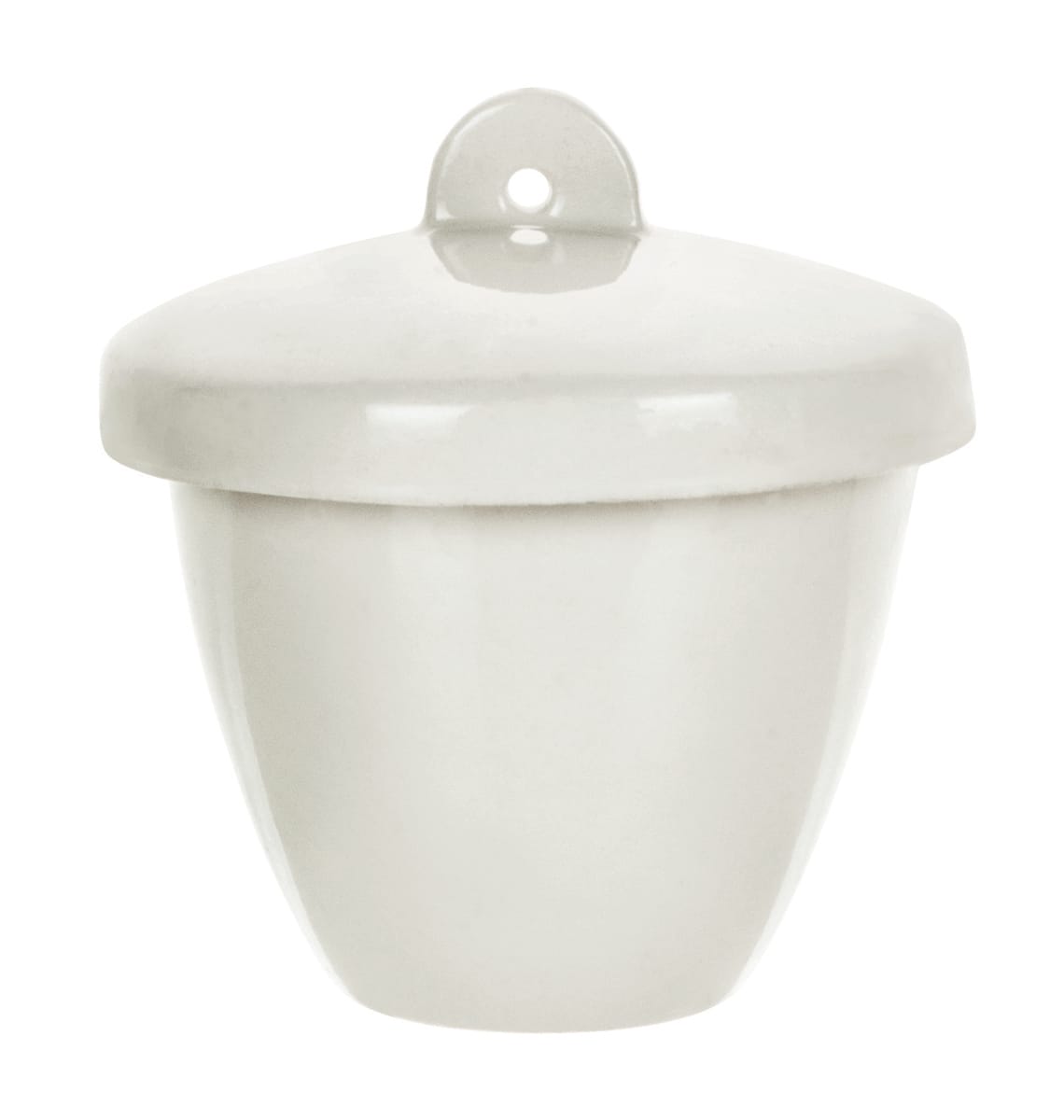 Eisco Porcelain Crucible with Lid, Tall Form