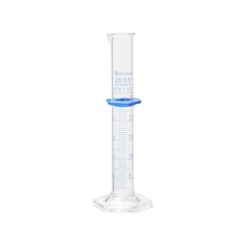 Graduated Cylinders, Double Scale, Borosilicate Glass, Class B