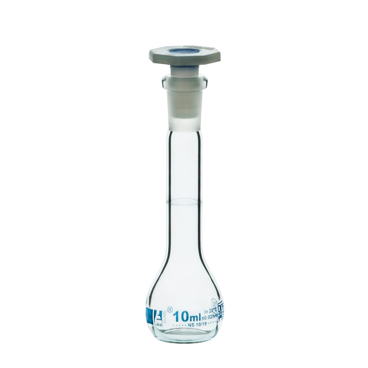 Eisco Glass Volumetric Flasks with Plastic Stopper, Class A