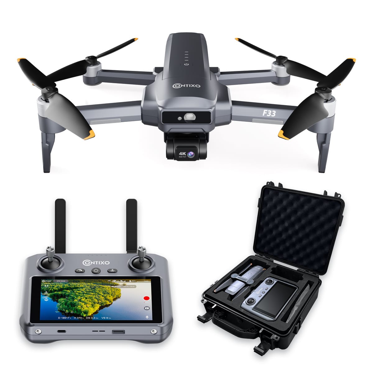 Contixo F33 Vortex Long-Range 4K Drone