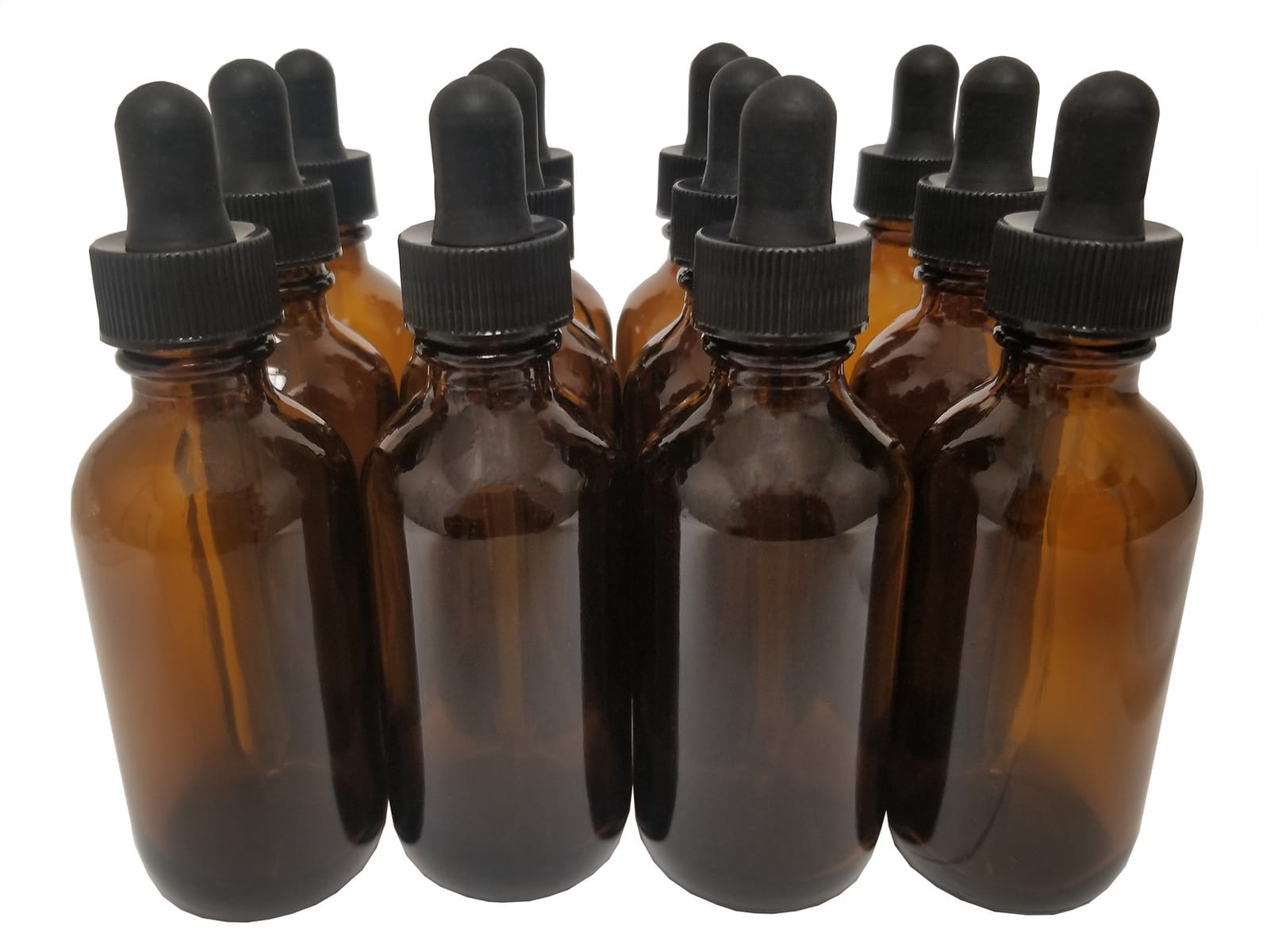 Bottles, Boston Round, Amber / Clear