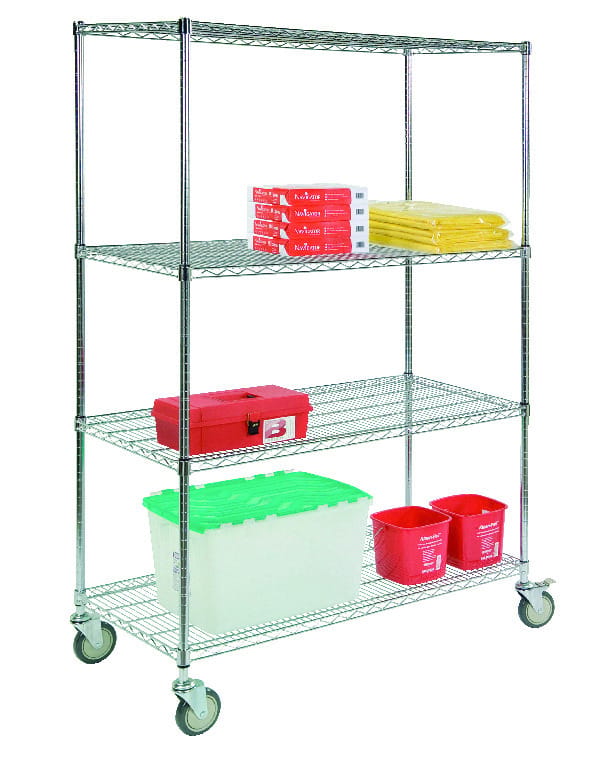 VWR® Wire Carts with Round Posts