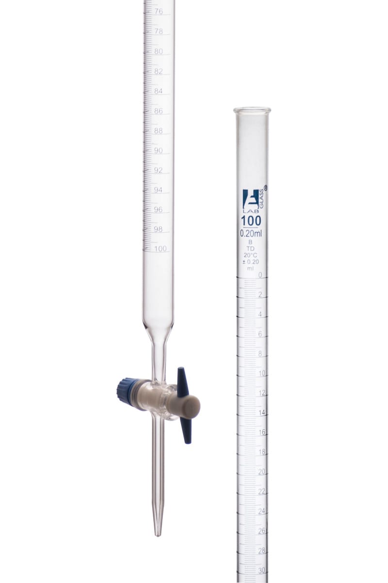 Eisco Glass Burettes with PTFE Key Stopcock