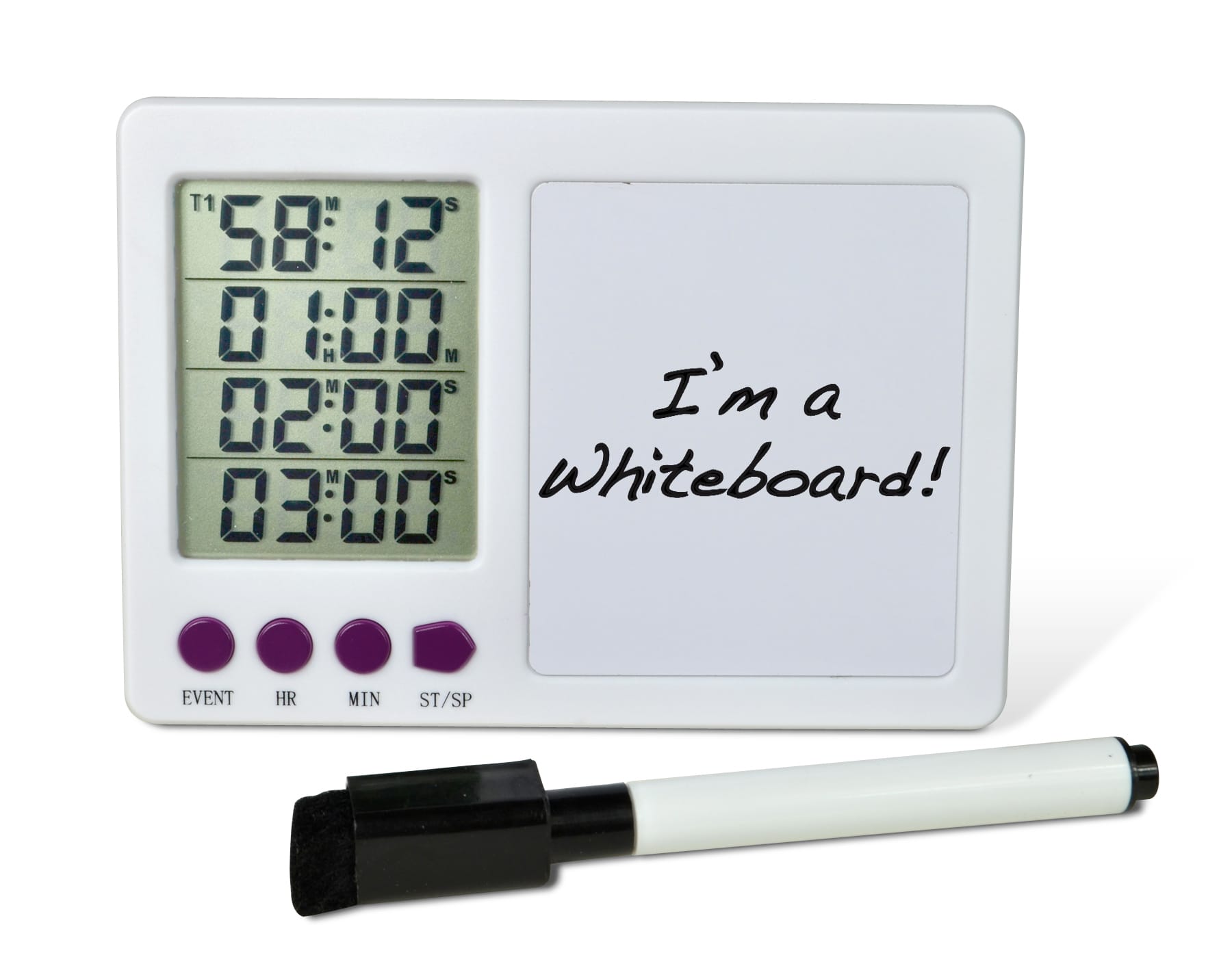 SP Bel-Art H-B® DURAC® Four-Channel Electronic Timer with White Board and Certificate of Calibration, Bel-Art Products, a part of SP