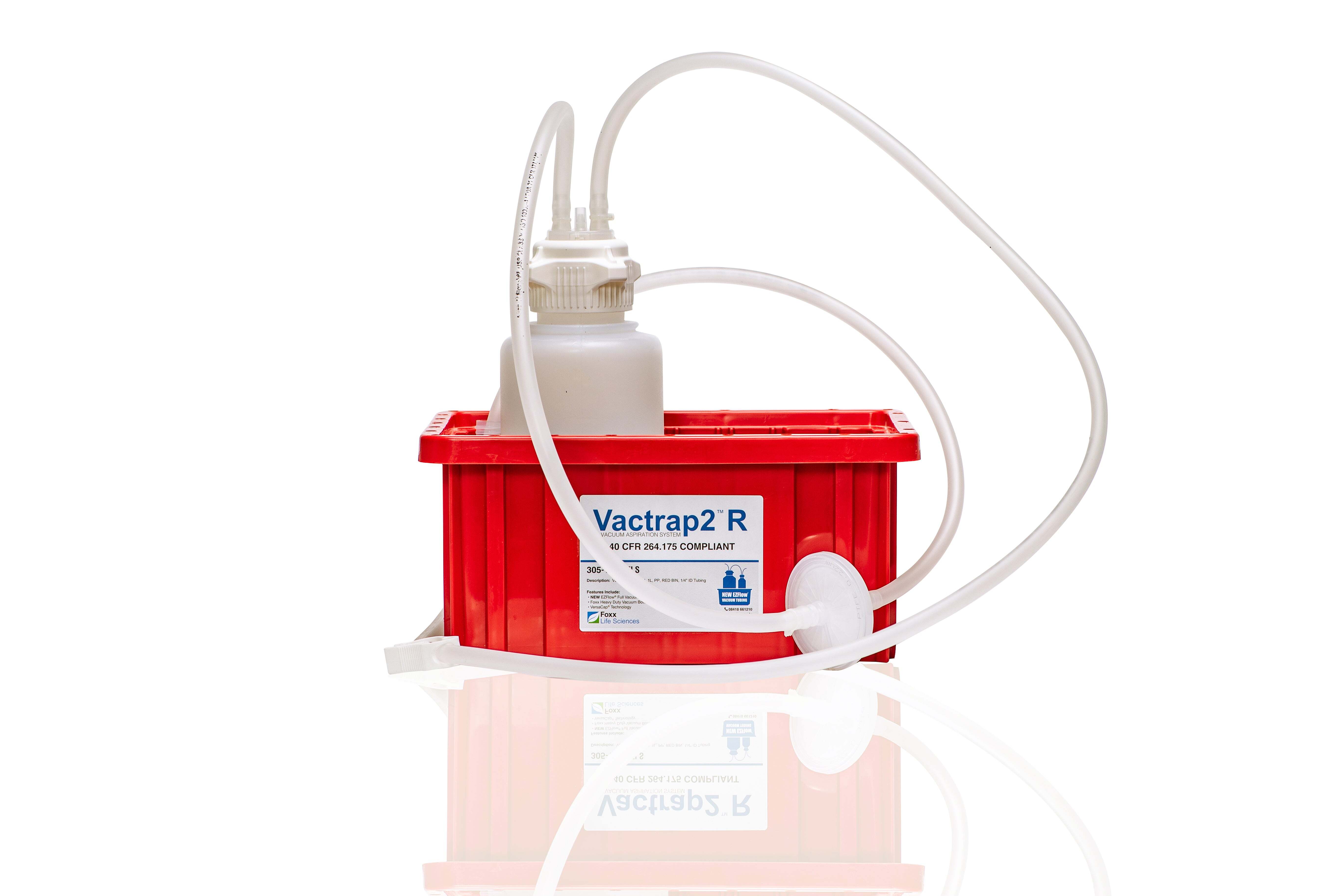 Vactrap™ 2 Vacuum Trap Systems, Round Polypropylene Bottles, Foxx