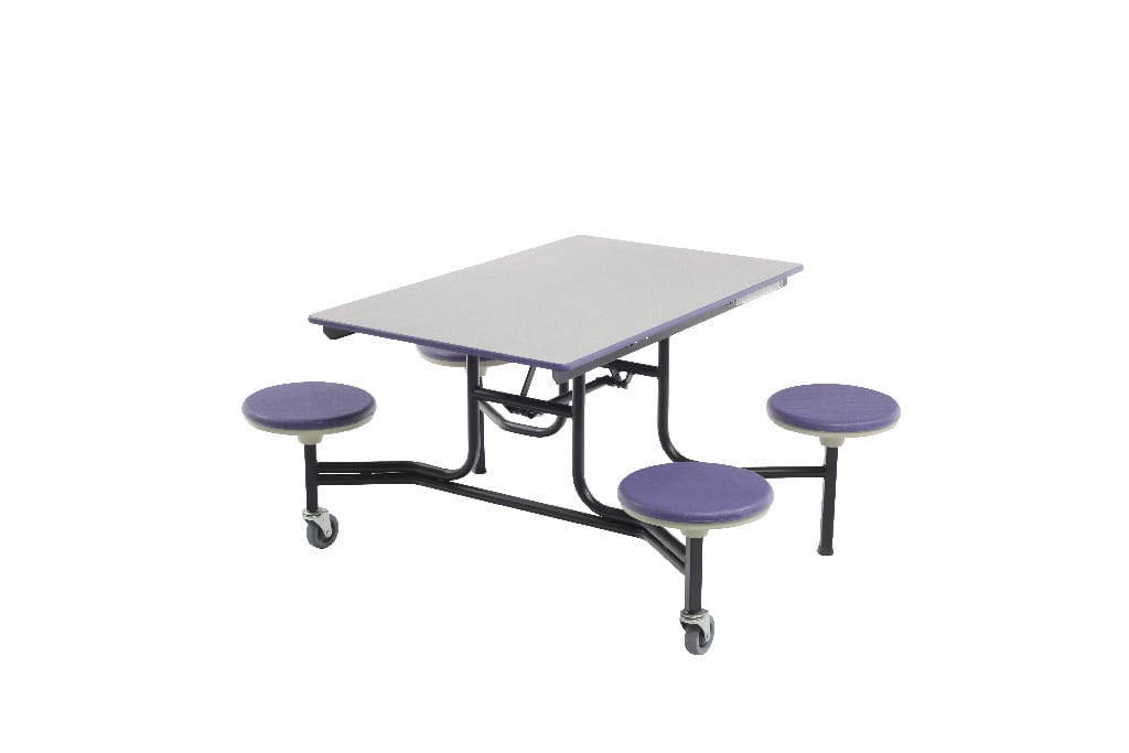 Mobile Stool Tables, Rectangle, AmTab