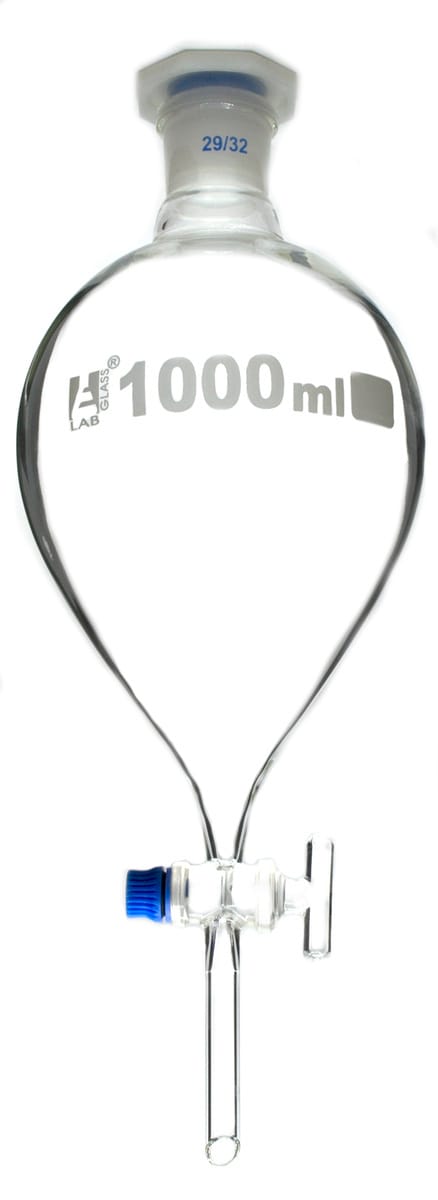 Eisco Glass Separatory Funnels with Glass Stopcock
