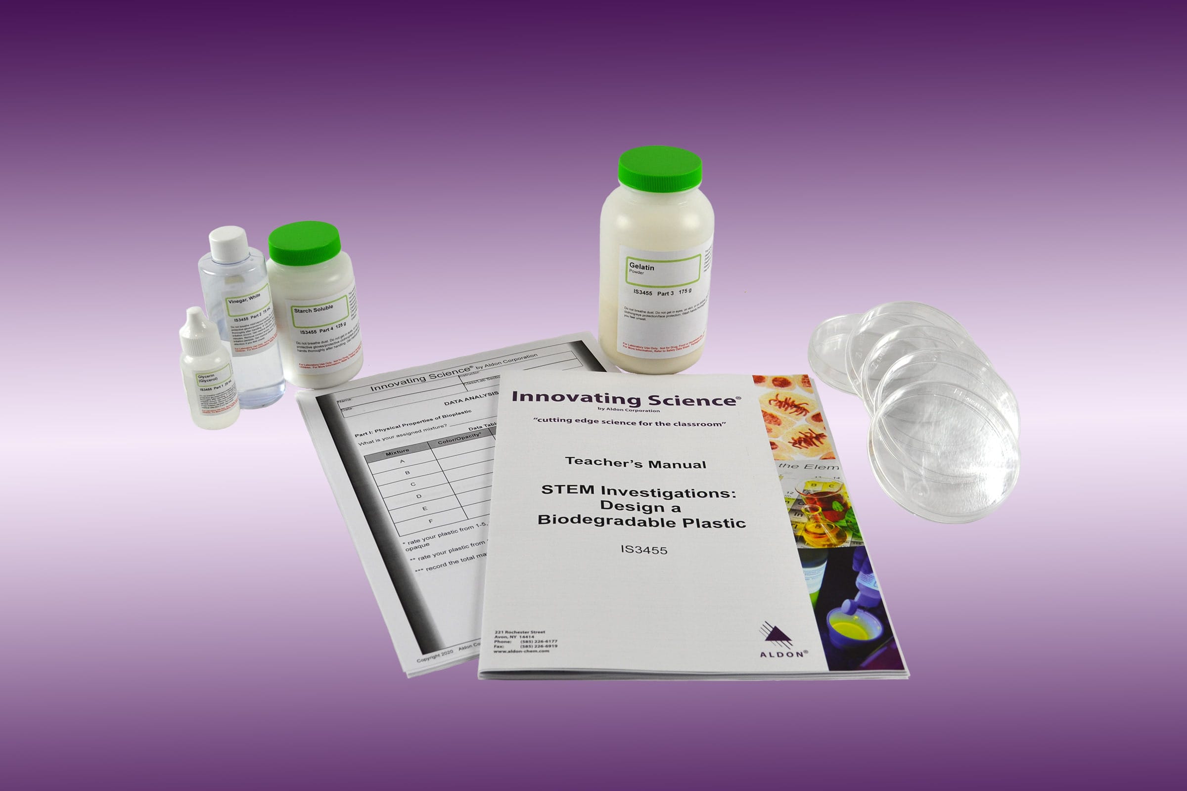 Innovating Science® STEM Investigations: Design a Biodegradable Plastic