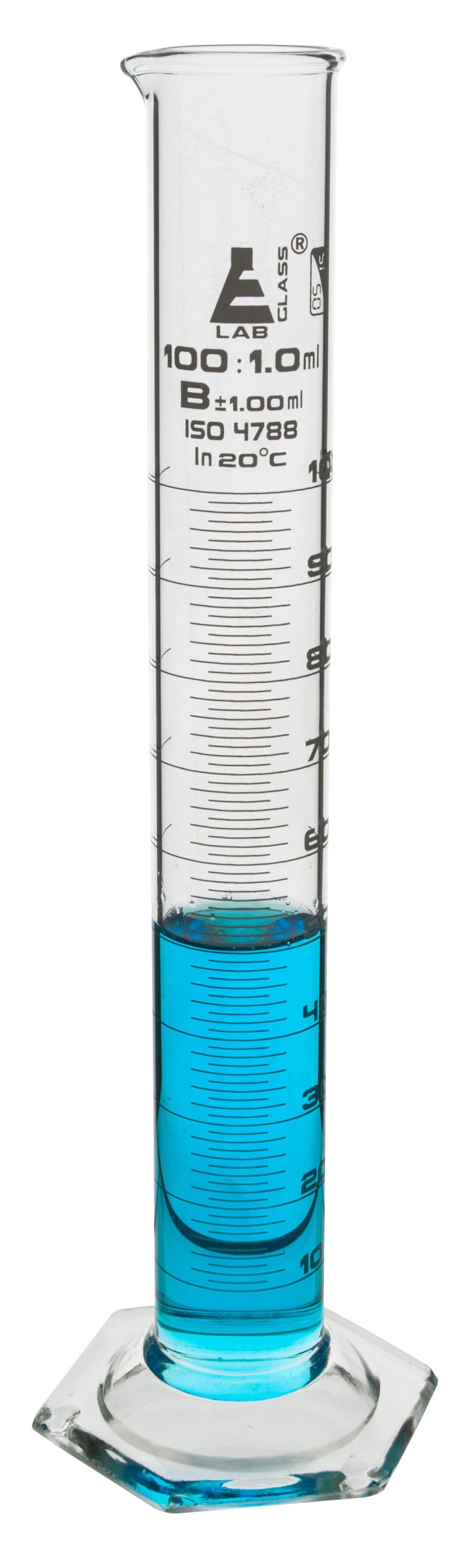 Eisco Glass Graduated Cylinders with Hexagonal Base