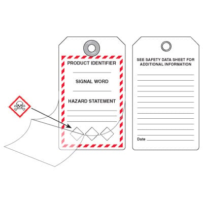 Self-Laminating GHS Tags,