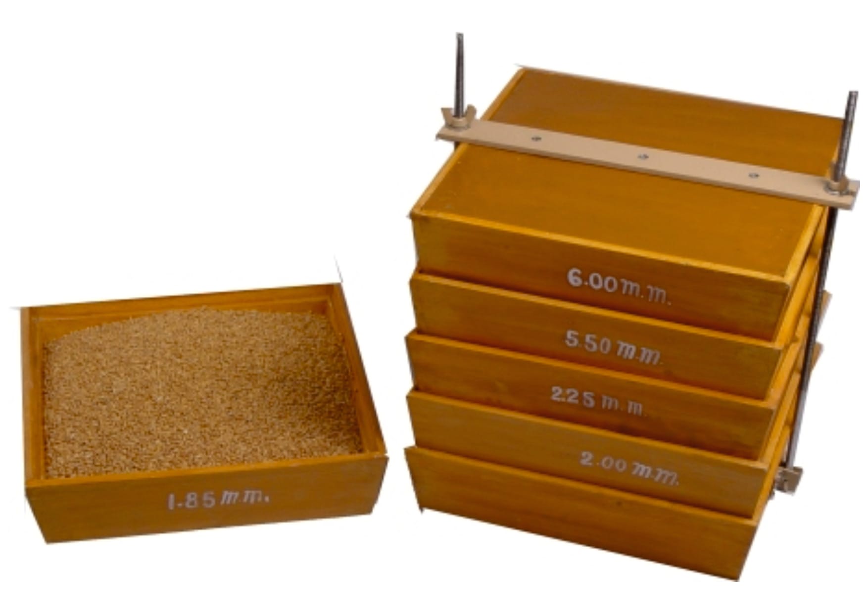 Indosaw Hand Testing Sieves Wooden Square