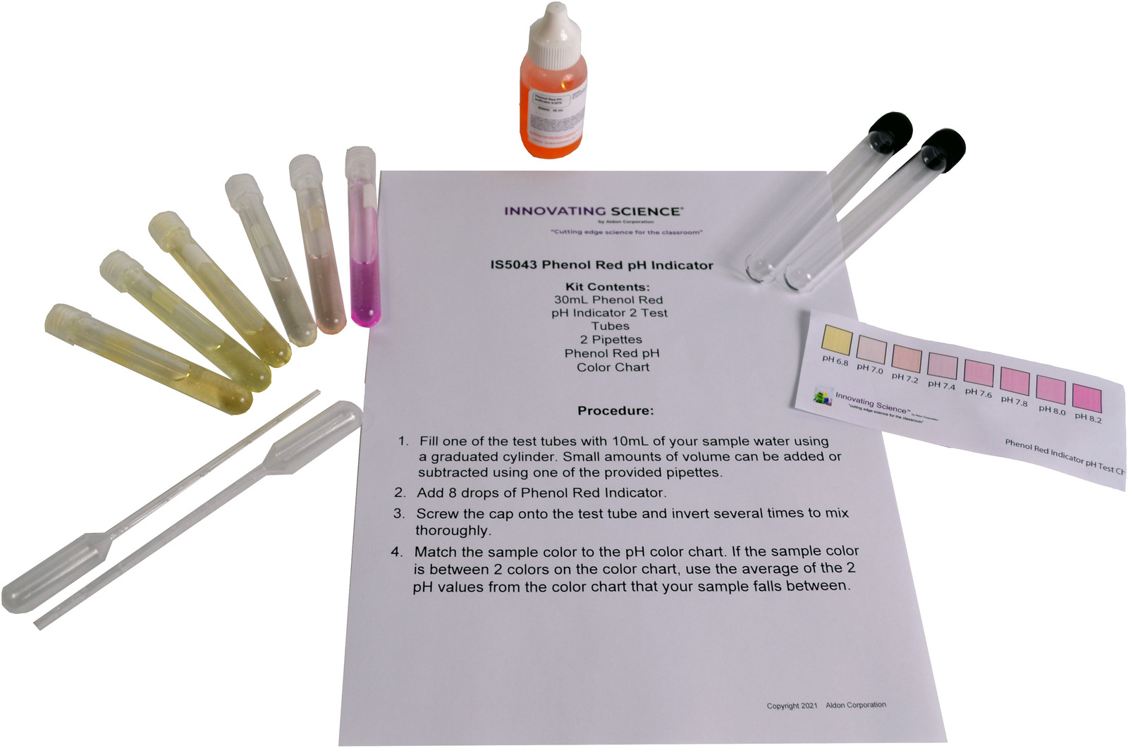 Innovating Science® Phenol Red pH Indicator Kit