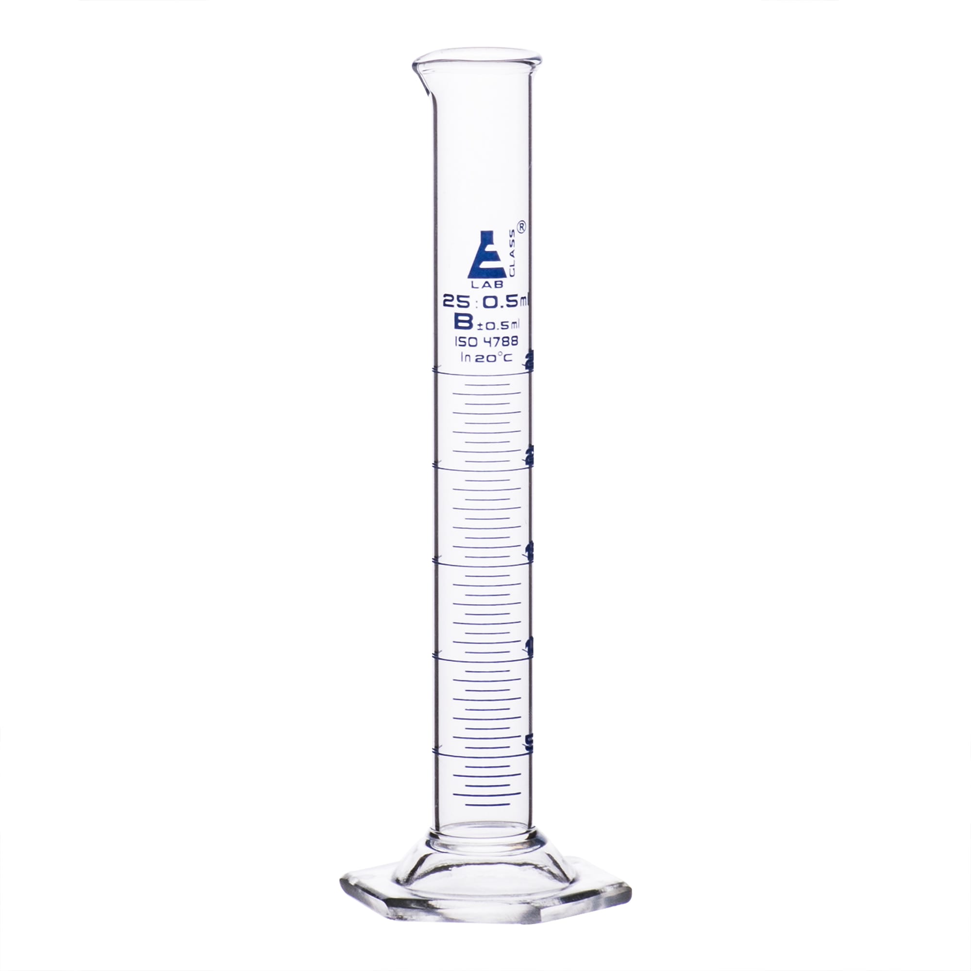 Eisco Glass Graduated Cylinders with Hexagonal Base