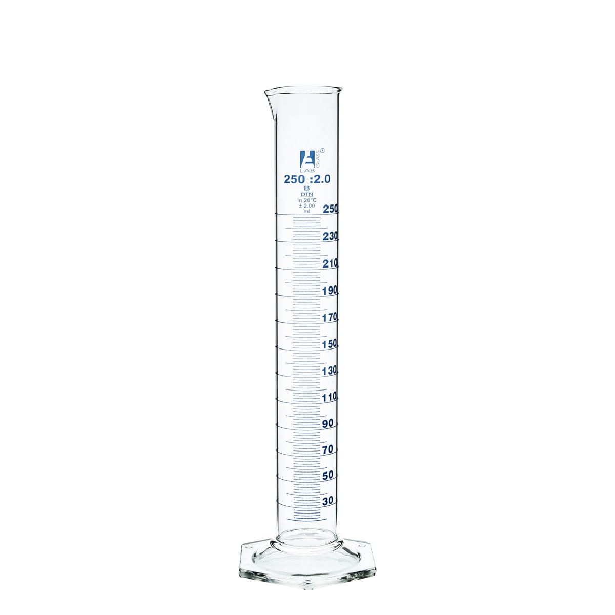 Eisco Glass Graduated Cylinders with Hexagonal Base