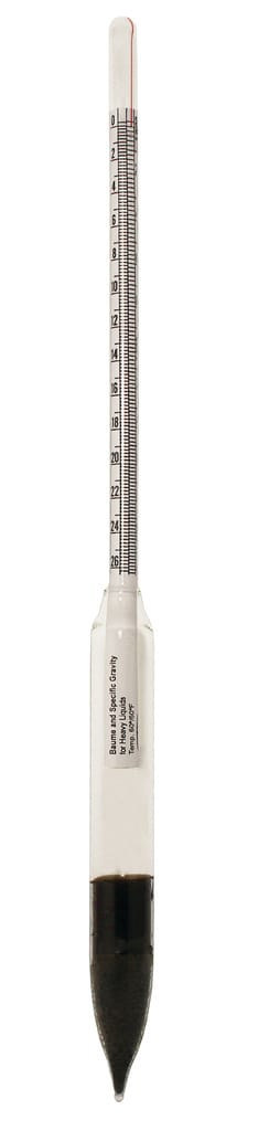 Dual Scale Hydrometers, Specific Gravity/Baume